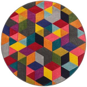 Flair Rugs TKANÝ KOBEREC, 160/160 cm viacfarebná vyobraziť
