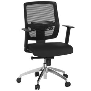 MID.YOU OTOČNÁ STOLIČKA, sieťovina, plochá tkanina, čierna vyobraziť