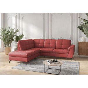 Sit & More ROHOVÁ SEDAČKA, textil, koža, červená vyobraziť