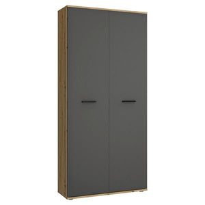 Xora SKRINKA NA TOPÁNKY, antracitová, dub artisan, 90/195/35 cm vyobraziť