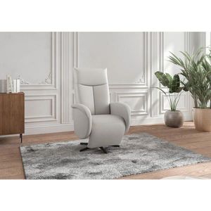 Sit & More RELAXAČNÉ KRESLO, koža, svetlosivá vyobraziť