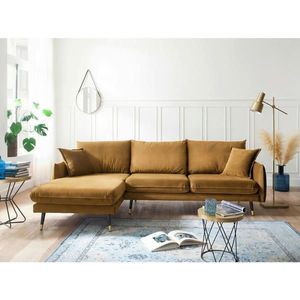 MID.YOU ROHOVÁ SEDAČKA, textil, horčicovožltá vyobraziť