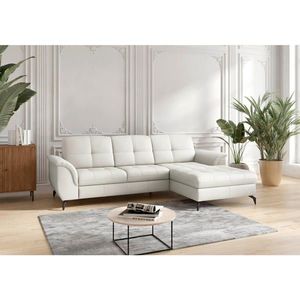 Sit & More ROHOVÁ SEDAČKA, textil, koža, biela vyobraziť