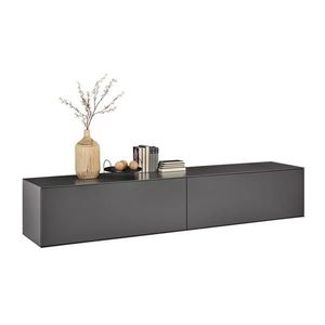 Dieter Knoll NÍZKA KOMODA, antracitová, 242/44/50 cm vyobraziť