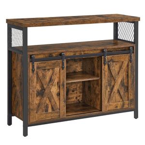 Boxxx KOMODA, hnedá, čierna, 100/80/33 cm vyobraziť