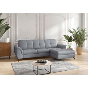 Sit & More ROHOVÁ SEDAČKA, textil, koža, sivomodrá vyobraziť