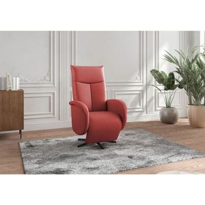 Sit & More RELAXAČNÉ KRESLO, koža, červená vyobraziť