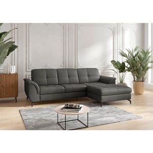Sit & More ROHOVÁ SEDAČKA, textil, koža, antracitová vyobraziť