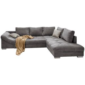 P & B ROHOVÁ SEDAČKA, textil, sivá vyobraziť