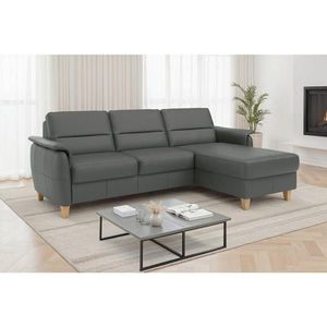 Sit & More ROHOVÁ SEDAČKA, koža, antracitová vyobraziť