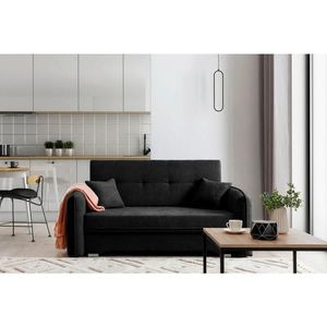 MID.YOU ROZKLADACIA POHOVKA, textil, čierna vyobraziť