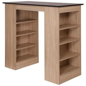 Respekta BAROVÝ STÔL, čierna, farba duba, 103/50/115 cm vyobraziť