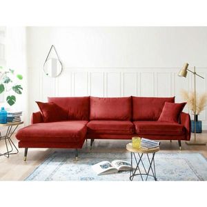 MID.YOU ROHOVÁ SEDAČKA, textil, tmavočervená vyobraziť