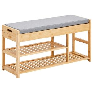Xora LAVICA NA TOPÁNKY, sivá, prírodná farba, 90/45/30 cm vyobraziť