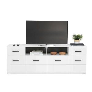 Hom`in SKRINKA POD TV, antracitová, biela, 180/63, 7/41, 6 cm vyobraziť