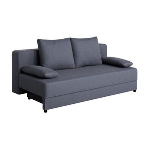 ROZKLADACIA POHOVKA, textil, tmavosivá vyobraziť