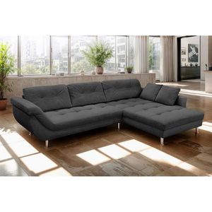 Livetastic ROHOVÁ SEDAČKA, plast, textil, kompozitné drevo, antracitová vyobraziť