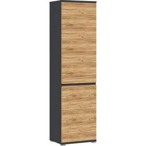 Xora PREDSIEŇOVÁ SKRIŇA, antracitová, farba duba, 54/200/40 cm vyobraziť