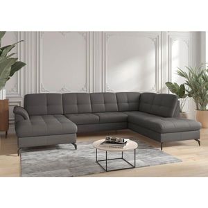 Sit & More SEDACIA SÚPRAVA, textil, koža, antracitová vyobraziť