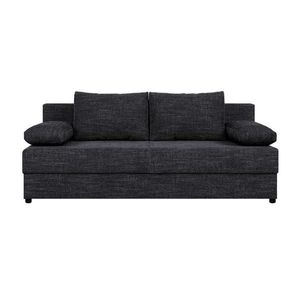 P & B ROZKLADACIA POHOVKA, textil, kompozitné drevo, čierna vyobraziť
