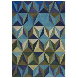 Flair Rugs RUČNE TKANÝ KOBEREC, 120/170 cm modrá vyobraziť