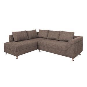 P & B ROHOVÁ SEDAČKA, textil, kompozitné drevo, cappuccino vyobraziť