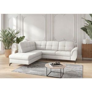Sit & More ROHOVÁ SEDAČKA, textil, koža, biela vyobraziť