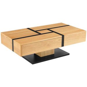 Livetastic KONFERENČNÝ STOLÍK, čierna, farba duba, drevo, kov, kompozitné drevo, 120/65/40 cm vyobraziť
