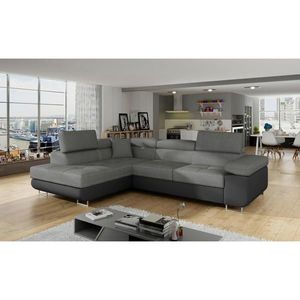 MID.YOU ROHOVÁ SEDAČKA, textil, sivá, čierna vyobraziť