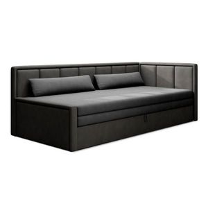 MID.YOU LEŇOŠKA, textil, antracitová, čierna vyobraziť
