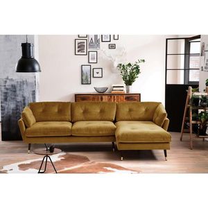 MID.YOU ROHOVÁ SEDAČKA, textil, horčicovožltá vyobraziť