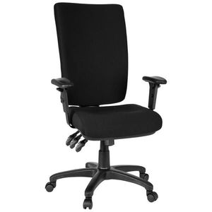 MID.YOU OTOČNÁ STOLIČKA, plochá tkanina, čierna vyobraziť
