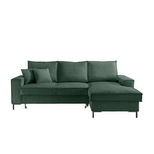 P & B ROHOVÁ SEDAČKA, textil, tmavozelená vyobraziť