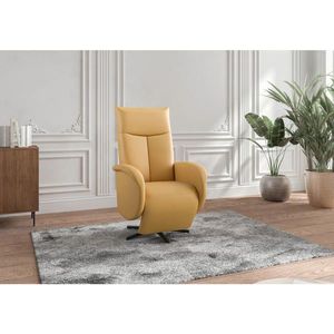 Sit & More RELAXAČNÉ KRESLO, koža, kari žltá vyobraziť