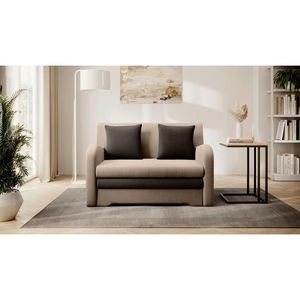 MID.YOU ROZKLADACIA POHOVKA, textil, tmavohnedá vyobraziť
