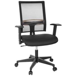 MID.YOU OTOČNÁ STOLIČKA, sieťovina, plochá tkanina, čierna vyobraziť