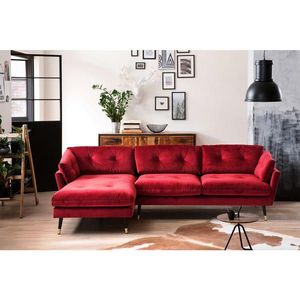 MID.YOU ROHOVÁ SEDAČKA, textil, tmavočervená vyobraziť