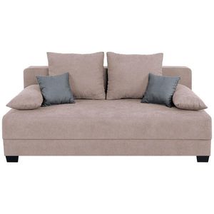 P & B ROZKLADACIA POHOVKA, textil, kompozitné drevo, ružová vyobraziť