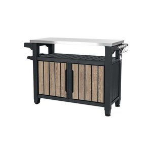 Plastový odkladací grilovací stolík 134x52 cm Deco Unity XL – Keter vyobraziť