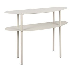 Sivý kovový konzolový stolík 28x90 cm Riqueza – Leitmotiv vyobraziť