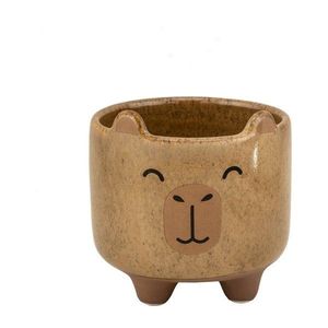 Kameninový ručne maľovaný obal na kvetináč ø 7, 5 cm Mojave Capybara – Sass & Belle vyobraziť