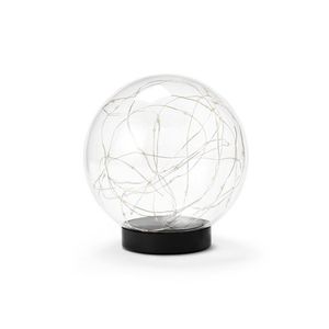 Sklenená guľa s LED, cca 15 cm vyobraziť