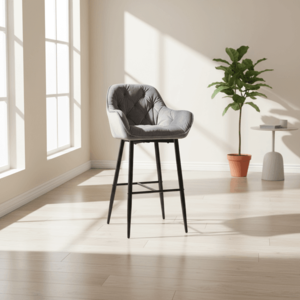 Signal Barová stolička CHERRY H-1 Velvet | sivá vyobraziť