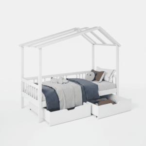 ArtBed Detská posteľ PANDORA domček | biela Rozmer: : 90 x 190 cm vyobraziť