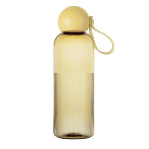 Žltá cestovná fľaša z recyklovaného plastu 600 ml Ture – Sagaform vyobraziť