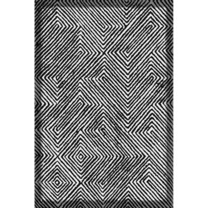 Čierno-biely prateľný behúň 80x200 cm Rimio – Vitaus vyobraziť