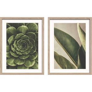 Tlačené obrazy v súprave 2 ks s rámom 30x40 cm Beauty Green – Styler vyobraziť