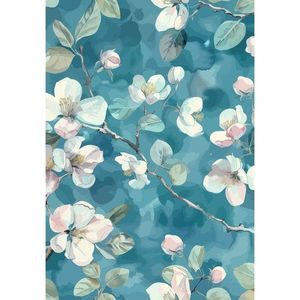 Modrý prateľný koberec 160x230 cm Bloom – Vitaus vyobraziť