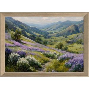 Tlačený obraz s rámom 75x56 cm Violet Hills – Styler vyobraziť