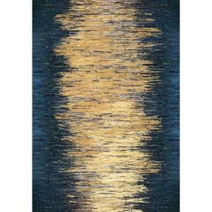 Žltý/tmavomodrý prateľný koberec 50x80 cm Goldie – Vitaus vyobraziť